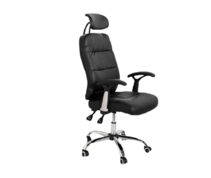 Reclining Office PU Leather Chair with Head and Arm rests