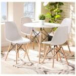 Round Coffee Table with 4 Chairs - Image 2