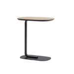 Sturdy Wooden Oval Coffee Table With C- Shape Metal Frame HB-36