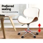 Stylish Wooden and PU Leather Office Desk Chairs - Image 6