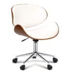 Stylish Wooden and PU Leather Office Desk Chairs - Image 4