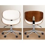 Stylish Wooden and PU Leather Office Desk Chairs - Image 5