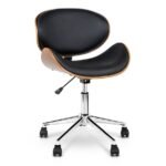 Stylish Wooden and PU Leather Office Desk Chairs