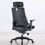 Mid-Back Executive Ergonomic Height Adjustable Office Chair - Black - Image 4