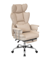 Ergonomic High Back Office Chair, Big and Tall PU Leather Executive Chair with Footrest, Reclining Computer Desk Chair - Image 5