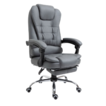 Ergonomic Executive Office Chair with Footrest, PU Leather - Image 3
