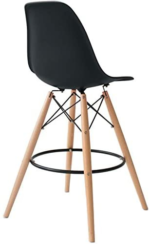 Modern Urban Kitchen Counter, Bar Stool with Wooden Legs - Image 8