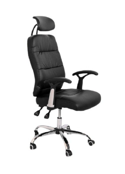 Reclining Office PU Leather Chair with Head and Armrest