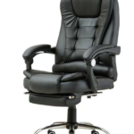 Ergonomic Executive Office Chair with Footrest, PU Leather